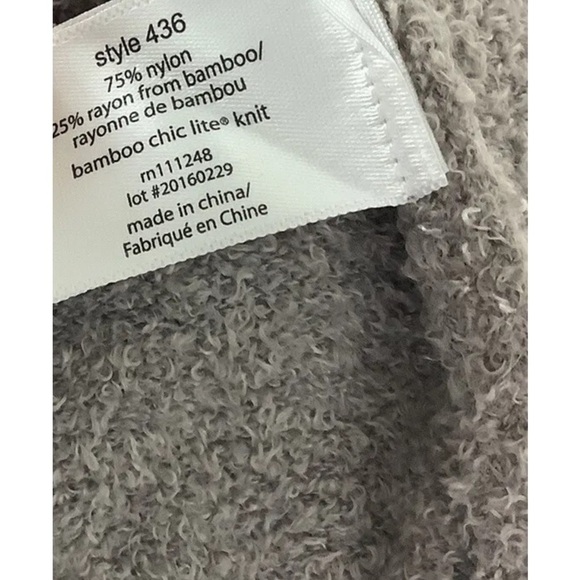 Barefoot Dreams Sz L/XL Cozychic Lite Calypso Wrap Cardigan Ombre Black Rayon - Picture 5 of 6